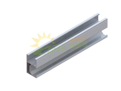 Aluminum Anodized Solar Ground and Rooftop Mounting Rail