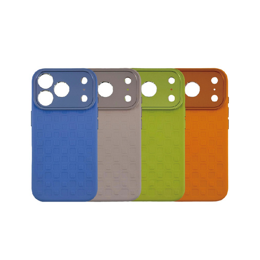 Metal Lens Liquid  Silicone Case